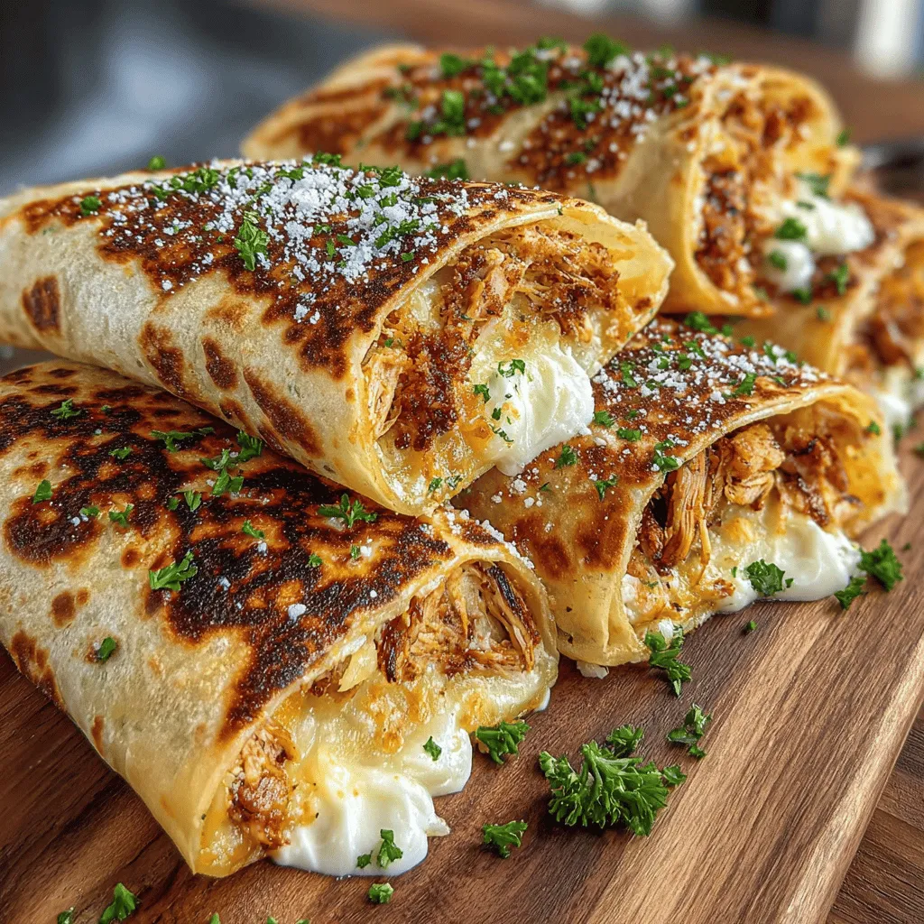 Crispy Chicken Caesar Tortilla Pockets