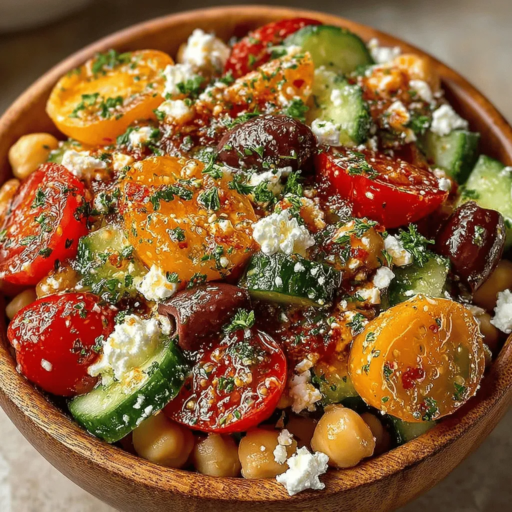 Salads often serve as the quintessential embodiment of fresh, vibrant flavors, and the Feta & Cucumber Chickpea Salad is no exception. This delightful dish combines the crunch of cucumbers, the creaminess of feta cheese, and the heartiness of chickpeas, making it a perfect option for a light lunch, a side dish at a barbecue, or a healthy snack. Not only is this salad visually appealing with its array of colors, but it's also packed with nutrients that contribute to a balanced diet.