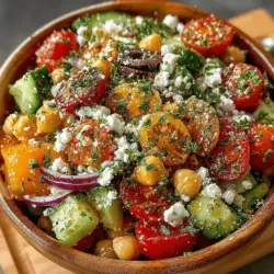 Salads often serve as the quintessential embodiment of fresh, vibrant flavors, and the Feta & Cucumber Chickpea Salad is no exception. This delightful dish combines the crunch of cucumbers, the creaminess of feta cheese, and the heartiness of chickpeas, making it a perfect option for a light lunch, a side dish at a barbecue, or a healthy snack. Not only is this salad visually appealing with its array of colors, but it's also packed with nutrients that contribute to a balanced diet.
