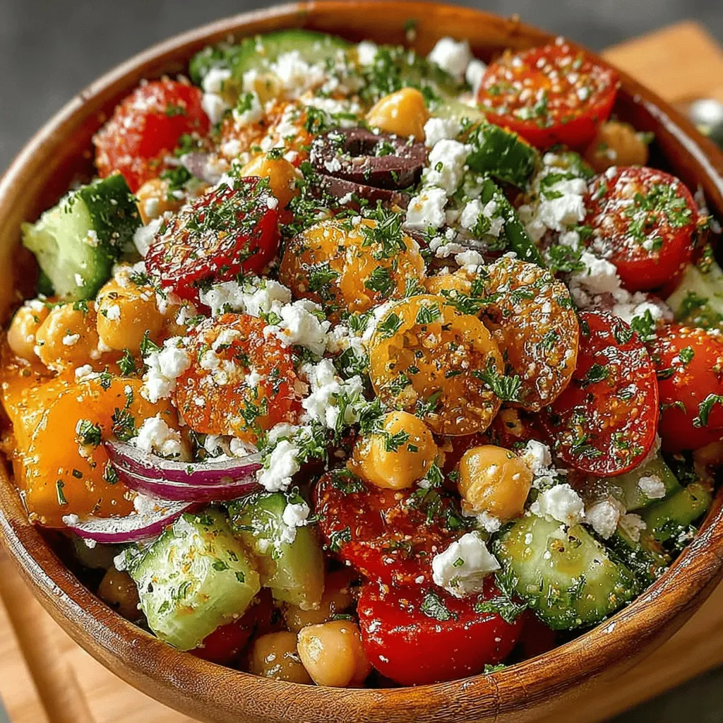 Salads often serve as the quintessential embodiment of fresh, vibrant flavors, and the Feta & Cucumber Chickpea Salad is no exception. This delightful dish combines the crunch of cucumbers, the creaminess of feta cheese, and the heartiness of chickpeas, making it a perfect option for a light lunch, a side dish at a barbecue, or a healthy snack. Not only is this salad visually appealing with its array of colors, but it's also packed with nutrients that contribute to a balanced diet.