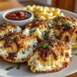 When preparing your Cheesy Air Fryer Stuffed Pasta Poppers, it’s crucial to space them correctly in the air fryer basket. Proper spacing allows hot air to circulate evenly around each pasta popper, ensuring that they cook thoroughly and achieve that delightful crispiness we all crave. Aim to place the poppers in a single layer, leaving a small gap between each one. This will help prevent them from sticking together and allow for even browning, resulting in a perfectly cooked batch every time.
