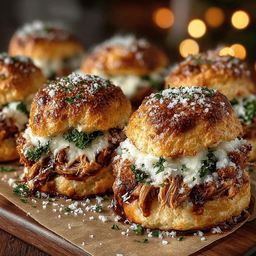 Mini Chicken Caesar Biscuit Sliders are a delectable fusion of flavors that breathe new life into the classic Caesar salad. By bringing together savory shredded chicken, crisp romaine lettuce, and creamy Caesar dressing, all nestled within warm, flaky biscuits, this recipe transforms a traditional favorite into a portable, finger-food delight. Whether you’re hosting a gathering, celebrating a game day, or simply looking for a fun and easy meal for your family, these sliders promise to be a crowd-pleaser.