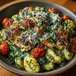 Creamy Pesto Gnocchi with Chicken
