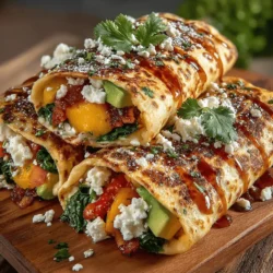 In the world of culinary delights, the fusion of sweet and spicy flavors can create an extraordinary experience for your taste buds. One such delightful dish that embodies this flavor combination is Sweet and Spicy Peach Wraps. These wraps not only captivate the eye with their vibrant colors, but they also pack a nutritional punch, making them an excellent choice for a light lunch or a sophisticated appetizer at your next gathering. The combination of juicy peaches, fresh greens, and a variety of complementary ingredients delivers a refreshing yet satisfying meal that is sure to impress.