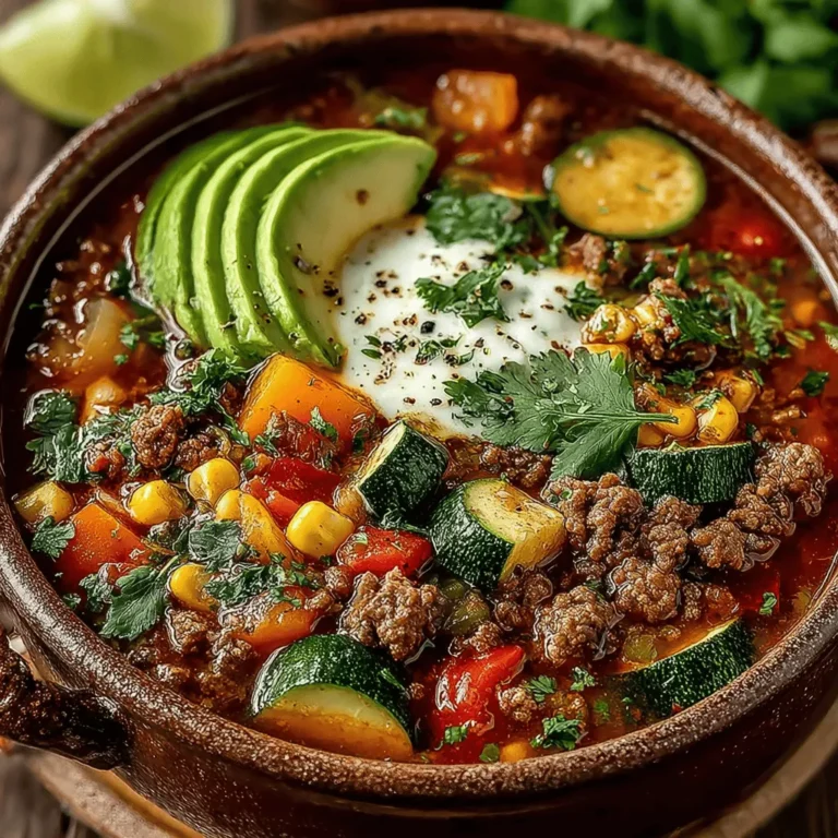 What sets the Sun-Kissed Slow Cooker Fresh Summer Chili apart as a summer dish? First and foremost, it's all about the ingredients. Traditional chili often leans heavily on hearty meats and beans, making it a wintertime comfort food. In contrast, this recipe embraces the essence of summer by incorporating vibrant, fresh vegetables that are at their peak during the warmer months. Think of juicy tomatoes, sweet bell peppers, and tender zucchini, all working together to create a dish that feels light yet satisfying.