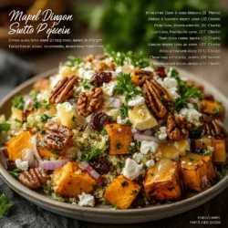 Discover the delightful combination of flavors in our Maple Dijon Sweet Potato Salad. This vibrant dish brings together the natural sweetness of roasted sweet potatoes, the nuttiness of quinoa, and the tangy notes of a maple Dijon dressing. Perfect for gatherings, lunchboxes, or a light dinner, this salad is not only visually appealing but also packed with nutrients. In this article, we will explore the ingredients, preparation steps, nutritional benefits, and serving suggestions, empowering you to create a wholesome meal that your family and friends will love.