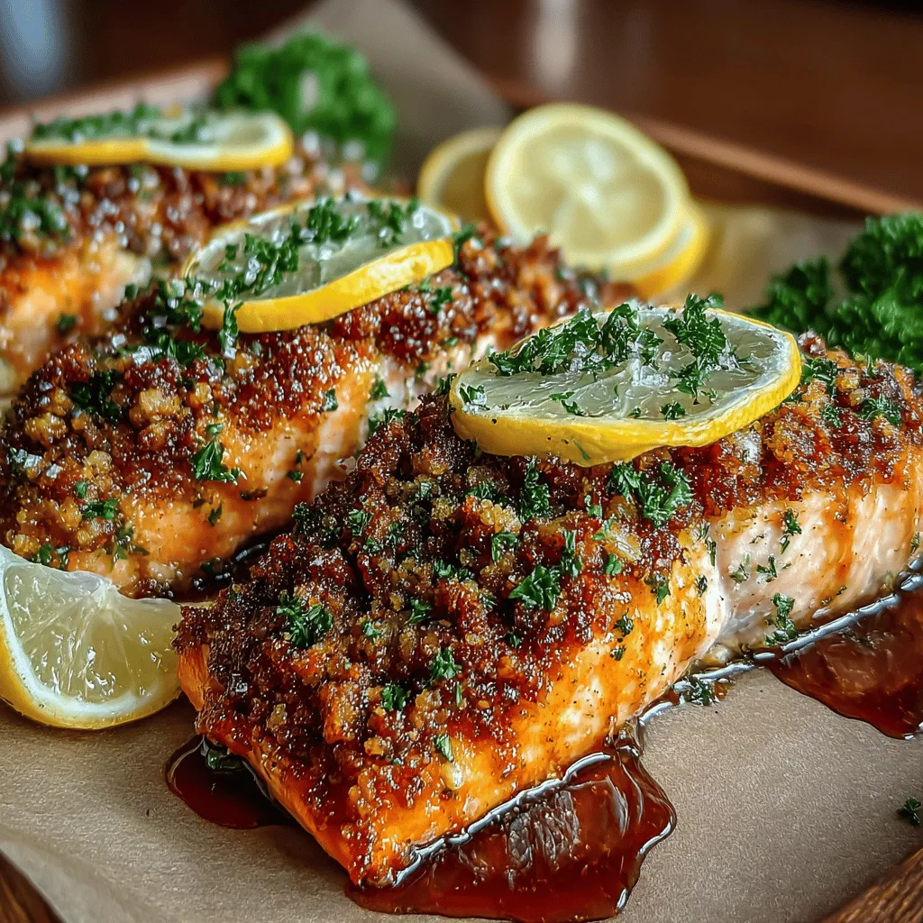 Maple Pecan Crusted Salmon is not just a dish; it’s a celebration of flavors and textures that brings together the richness of salmon, the sweetness of maple syrup, and the crunch of pecans. This delightful recipe is perfect for a weeknight dinner or a special occasion, offering an impressive presentation and a mouthwatering taste that will have everyone asking for seconds. The combination of sweet and savory notes creates a symphony that tantalizes the taste buds, making this dish a standout favorite among seafood lovers.