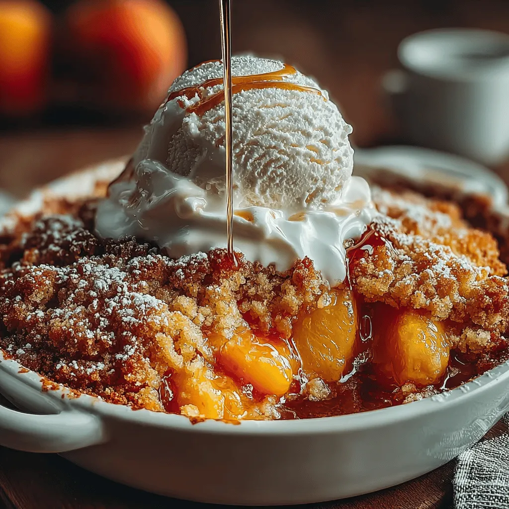 Heavenly Warm Peach Cobbler
