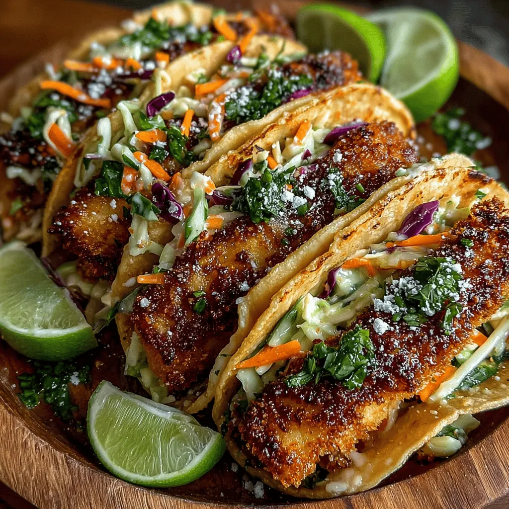 In the realm of taco creations, few dishes can rival the zesty allure of crispy baked fish tacos. These tacos stand out not only for their delightful crunch but also for their health-conscious approach, providing a lighter alternative to traditional fried fish tacos. The combination of flaky, perfectly cooked fish enveloped in a crisp coating, paired with a refreshing homemade slaw, makes for a meal that is both satisfying and vibrant. Whether you're hosting a casual gathering with friends or preparing a family dinner, crispy baked fish tacos offer an exciting culinary experience that is surprisingly easy to prepare.