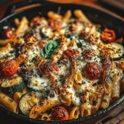 Easy Balsamic Vinaigrette Pasta Bake