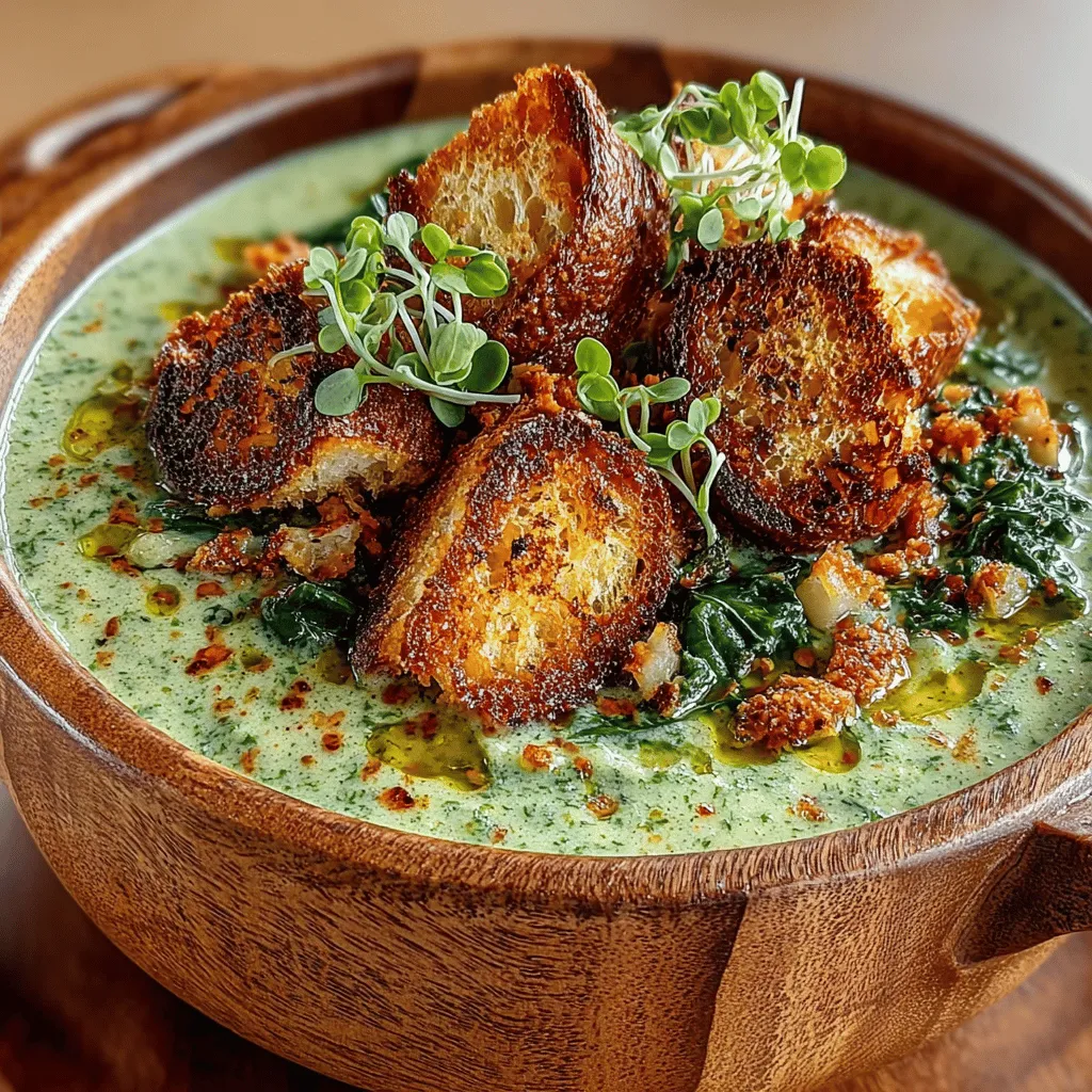 Dreamy Spinach and Avocado Cream Soup