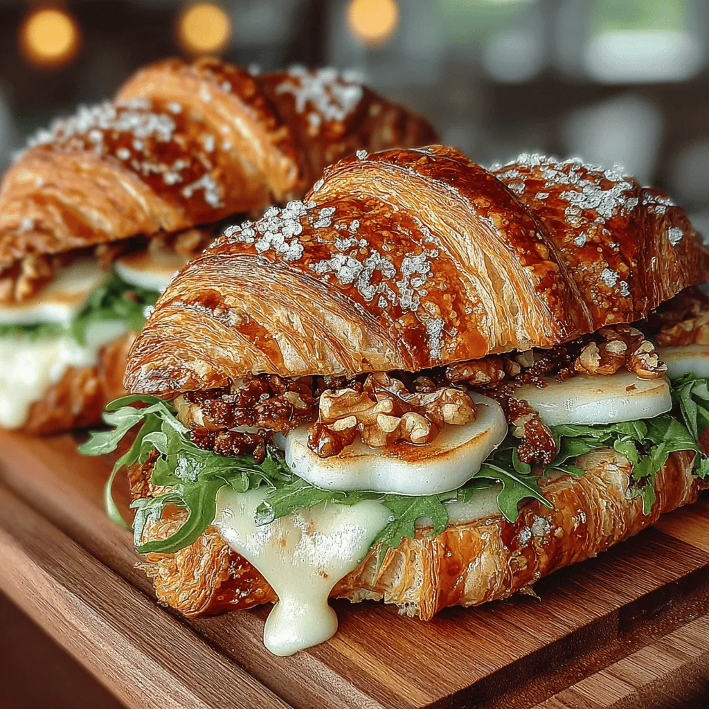 When it comes to gourmet sandwiches, few combinations can rival the exquisite pairing of creamy Brie cheese and sweet, juicy pears nestled within a flaky croissant. The Pear & Brie Croissant Sandwich is not just a culinary treat; it embodies a harmonious blend of flavors and textures that tantalizes the taste buds. The buttery richness of the croissant complements the smoothness of the Brie, while the inherent sweetness of the pear adds a refreshing contrast. To elevate this delightful creation further, a sprinkle of crunchy nuts can introduce an unexpected yet satisfying crunch, making each bite an experience in itself.