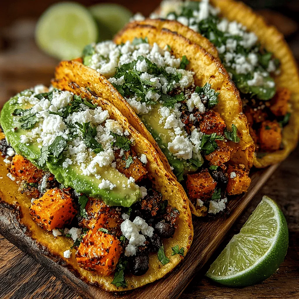 Tacos are a beloved staple in many culinary traditions, celebrated for their versatility and ability to pack a punch of flavor in every bite. Among the myriad of taco variations, the Sweet & Spicy Sweet Potato & Black Bean Tacos stand out as a vibrant and delicious option that caters to both vegetarians and health-conscious eaters alike. This dish offers a delightful blend of textures and tastes, combining the natural sweetness of roasted sweet potatoes with the hearty, earthy notes of black beans, all elevated by a medley of spices that provide a gentle kick.