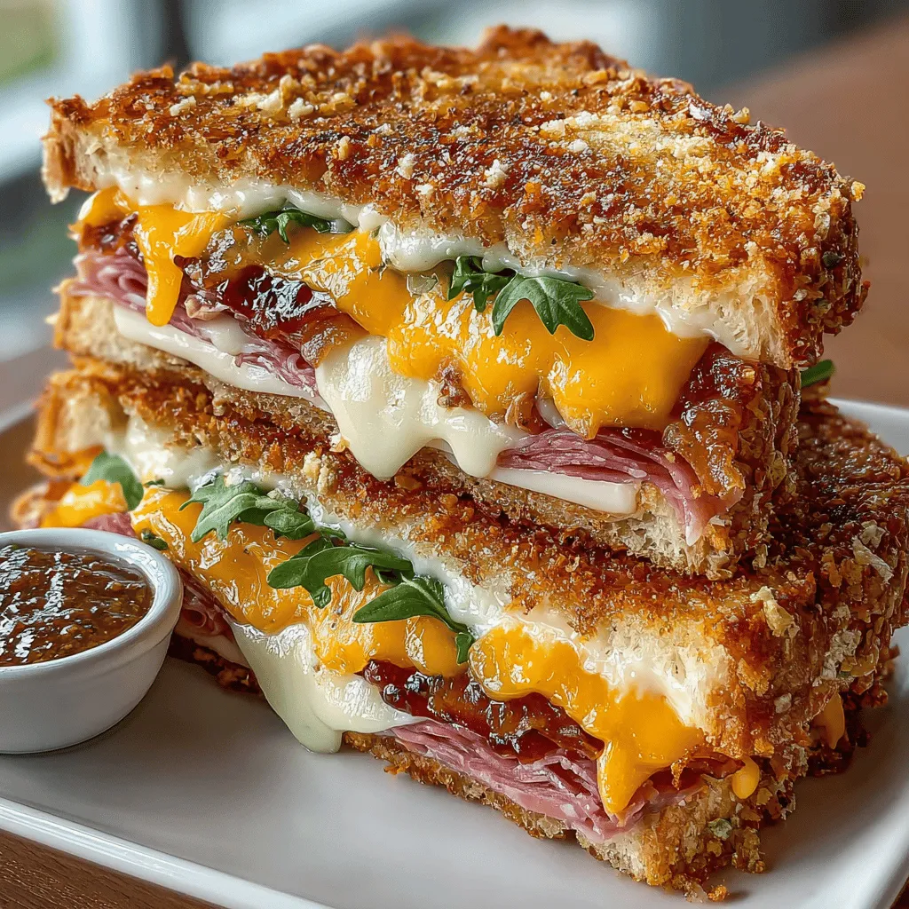 Grilled Charcuterie Board Sandwich Melt Recipe