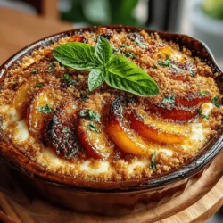 Cheesy Peach Casserole Recipe