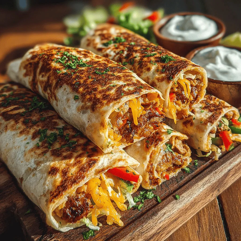 Crunchy Chicken & Veggie Fiesta Wraps