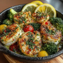 In today’s fast-paced world, finding a meal that is both quick to prepare and bursting with flavor can be a challenge. Enter the Zesty One-Pan Lemon Garlic Shrimp & Broccoli, a delicious recipe that combines the succulent taste of shrimp with the vibrant crunch of broccoli, all infused with a zesty lemon-garlic sauce. This dish is perfect for busy weeknights or a casual dinner gathering; it not only tantalizes the taste buds but also provides a healthy option packed with protein and nutrients. The best part? It can be prepared in under 30 minutes, making it an ideal choice for those who want to whip up something special without spending hours in the kitchen.