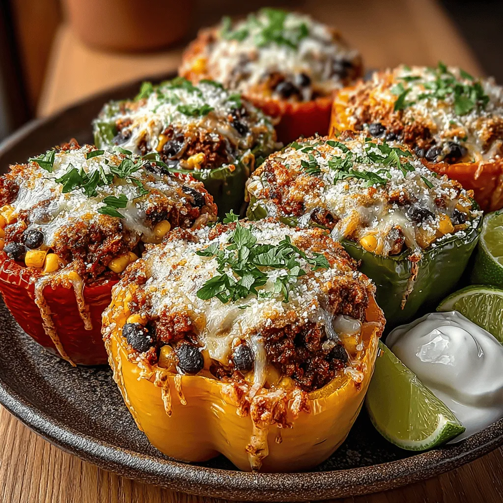 In the realm of comfort food, few dishes can rival the vibrant and satisfying experience of tacos. However, for those seeking a healthier alternative without sacrificing taste, Zesty Taco Stuffed Bell Peppers emerge as an ideal choice. This dish artfully combines the beloved flavors of taco fillings with the nutritious benefits of bell peppers, creating a colorful and wholesome meal that is sure to delight the palate.