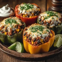 Zesty Taco Stuffed Bell Peppers Recipe