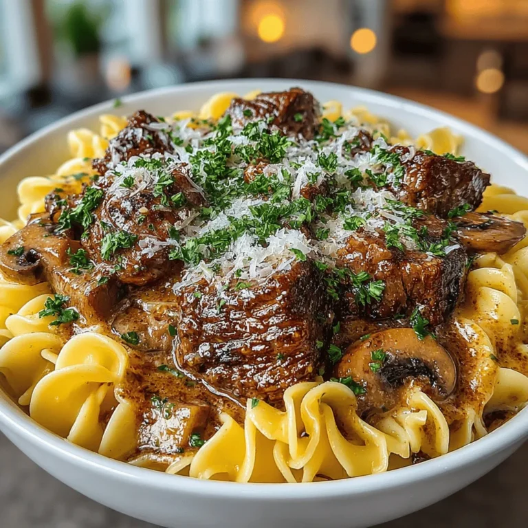 Explore the comforting flavors of a classic dish with our Quick & Easy Beef Stroganoff Over Noodles. This recipe encapsulates the essence of home-cooked meals, presenting a delightful balance of tender beef, savory mushrooms, and creamy sauce, all served over al dente egg noodles. Perfect for busy weeknights, this dish is not only quick to prepare but also satisfying for the whole family. Let’s dive into the details of making this heartwarming meal that brings warmth to any dinner table.