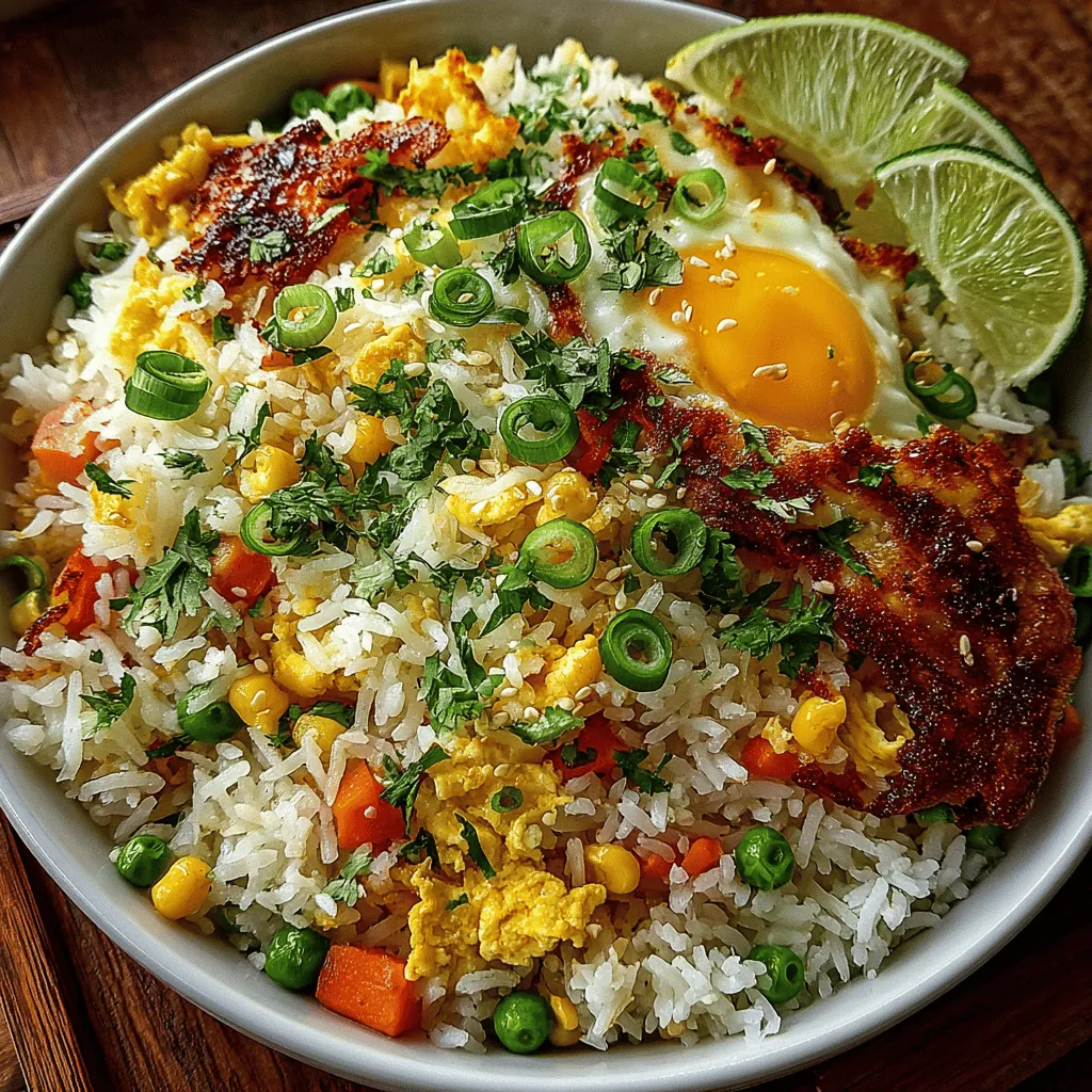 Rainbow Veggie Fried Rice with Egg is not just a meal; it's a vibrant celebration of flavors and textures that appeals to both the eyes and the palate. This dish is a perfect introduction to the world of fried rice, showcasing an array of colorful vegetables that not only make it visually stunning but also packed with essential nutrients. Whether you're looking for a quick weeknight dinner, a healthy meal prep option, or a way to use up leftover ingredients, this recipe checks all the boxes.