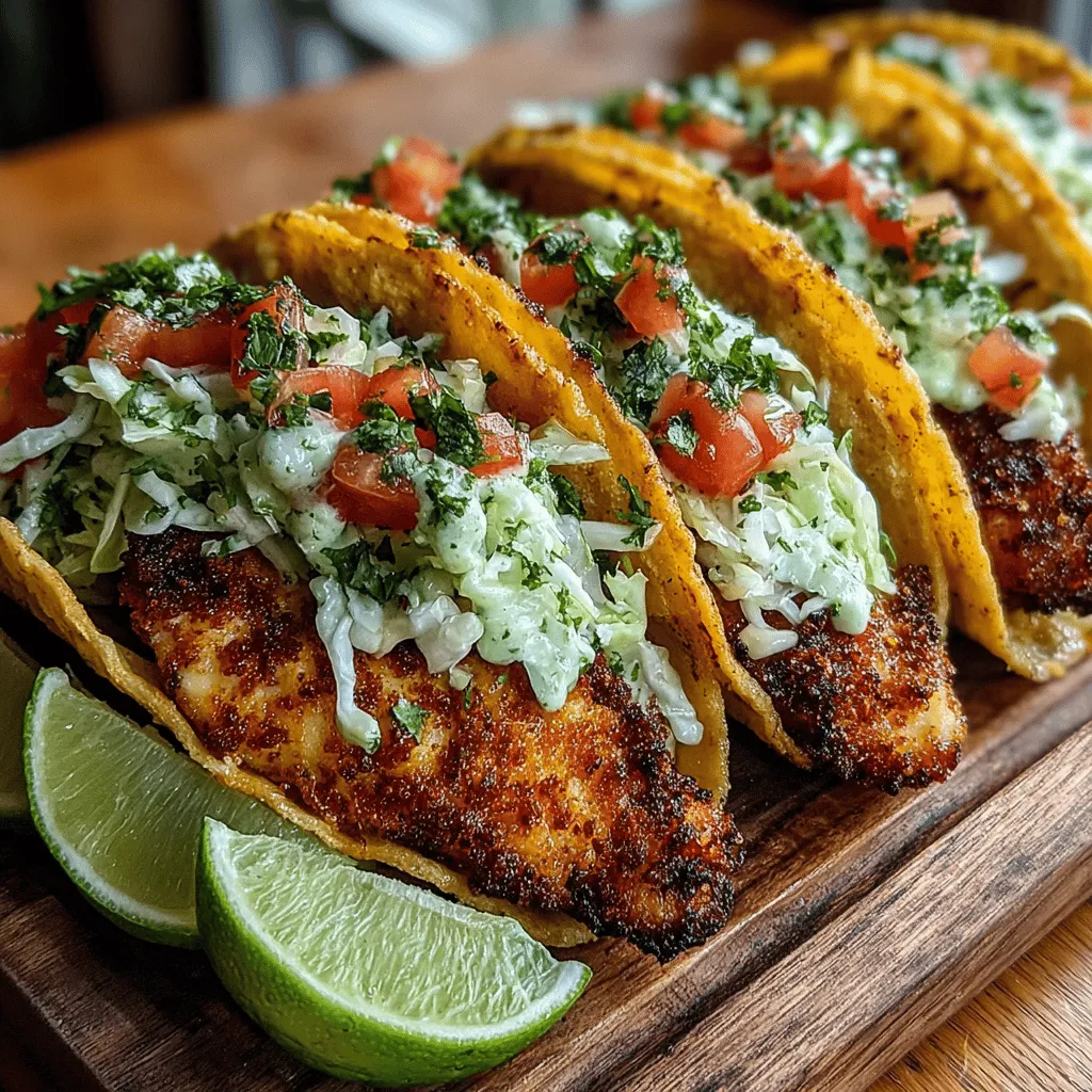 Tacos have firmly established their place in the hearts and stomachs of food lovers around the globe. With their origins deeply rooted in Mexican cuisine, these versatile handheld delights have transcended cultures and culinary boundaries, evolving into countless variations. Among these, crispy chicken tacos have emerged as a standout favorite, particularly when paired with a zesty avocado lime sauce. The combination of crunchy chicken and the creamy brightness of the sauce creates a dish that is not only visually appealing but also a delight for the taste buds. Whether you're serving them at a family dinner or a weekend gathering, these tacos are sure to be a crowd-pleaser.