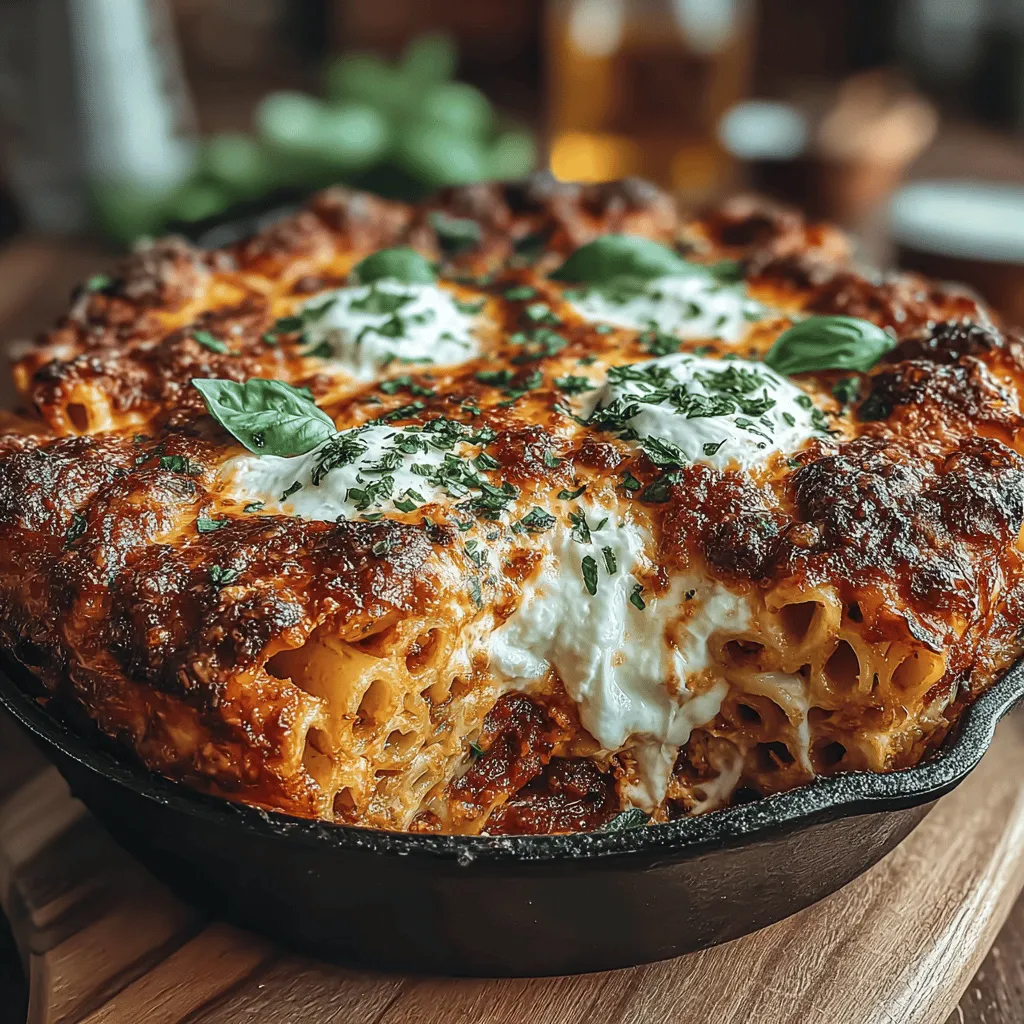 To kick off your Quick & Cheesy Baked Ziti Delight, start by sautéing your meat and vegetables. This step is crucial for developing rich flavors that will elevate your dish. If you’re using ground beef, turkey, or sausage, heat a large skillet over medium-high heat. Once the pan is hot, add a drizzle of olive oil and the meat.