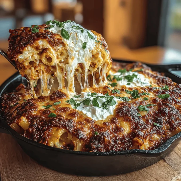 To kick off your Quick & Cheesy Baked Ziti Delight, start by sautéing your meat and vegetables. This step is crucial for developing rich flavors that will elevate your dish. If you’re using ground beef, turkey, or sausage, heat a large skillet over medium-high heat. Once the pan is hot, add a drizzle of olive oil and the meat.