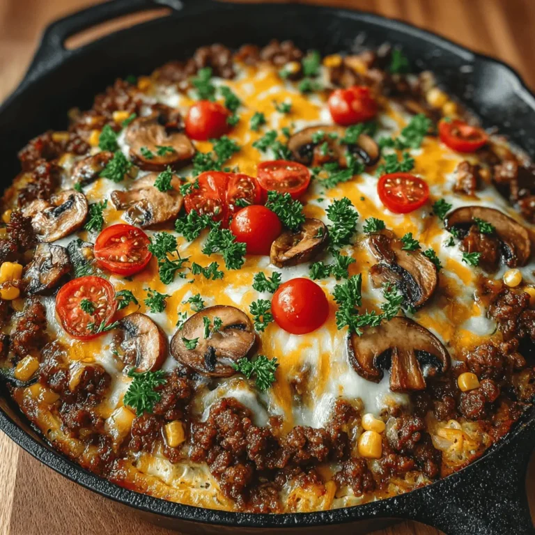 Skillet meals have surged in popularity among home cooks, and for good reason. These one-pan wonders not only save time but also minimize cleanup, making them a go-to choice for busy weeknights. One standout recipe that captures the essence of comfort food is the Cheesy Beef and Veggie Skillet Bake. This dish combines savory ground beef, a colorful array of vegetables, and gooey melted cheese, creating a hearty meal that satisfies the whole family.