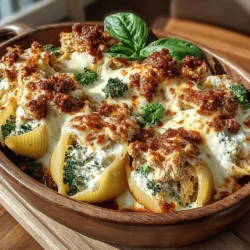 When it comes to weeknight dinners or special gatherings, few dishes can rival the comforting allure of Cheesy Broccoli and Chicken Stuffed Shells. This delightful recipe combines the heartiness of jumbo pasta shells with a creamy and flavorful filling that is sure to please even the pickiest eaters. Not only is it a crowd-pleaser, but it's also a nutritious option that packs a punch with wholesome ingredients like broccoli and chicken, making it an ideal choice for families looking to nourish their loved ones without sacrificing taste.