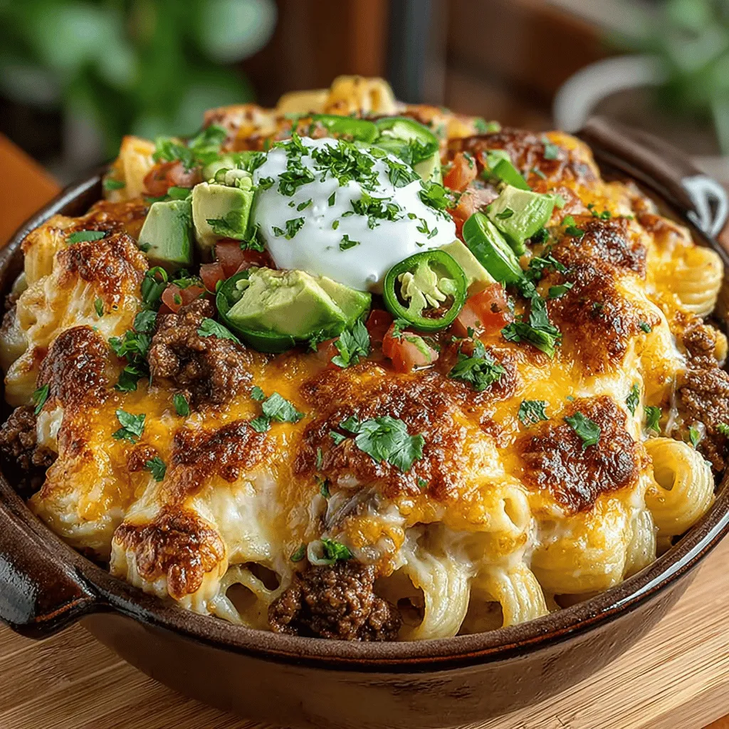 To truly elevate your Cheesy Taco Pasta Bake Delight, the key lies in skillfully combining the taco ingredients. Begin by heating a large skillet over medium heat and adding your choice of protein—ground beef, turkey, or a plant-based alternative. Once the meat is browned and cooked through, drain any excess fat and proceed to mix in the taco seasoning along with diced onions, bell peppers, and minced garlic.
