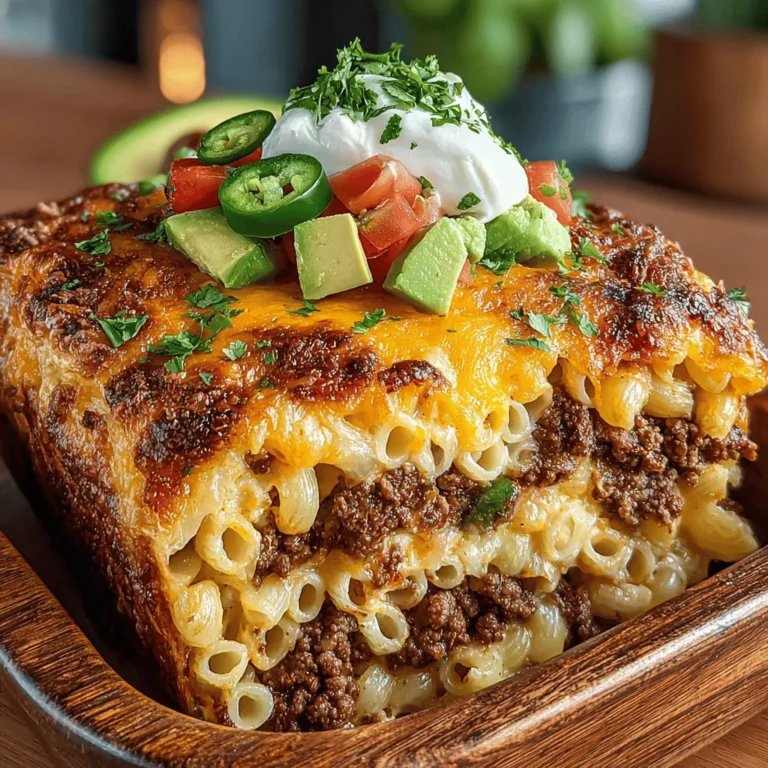 To truly elevate your Cheesy Taco Pasta Bake Delight, the key lies in skillfully combining the taco ingredients. Begin by heating a large skillet over medium heat and adding your choice of protein—ground beef, turkey, or a plant-based alternative. Once the meat is browned and cooked through, drain any excess fat and proceed to mix in the taco seasoning along with diced onions, bell peppers, and minced garlic.