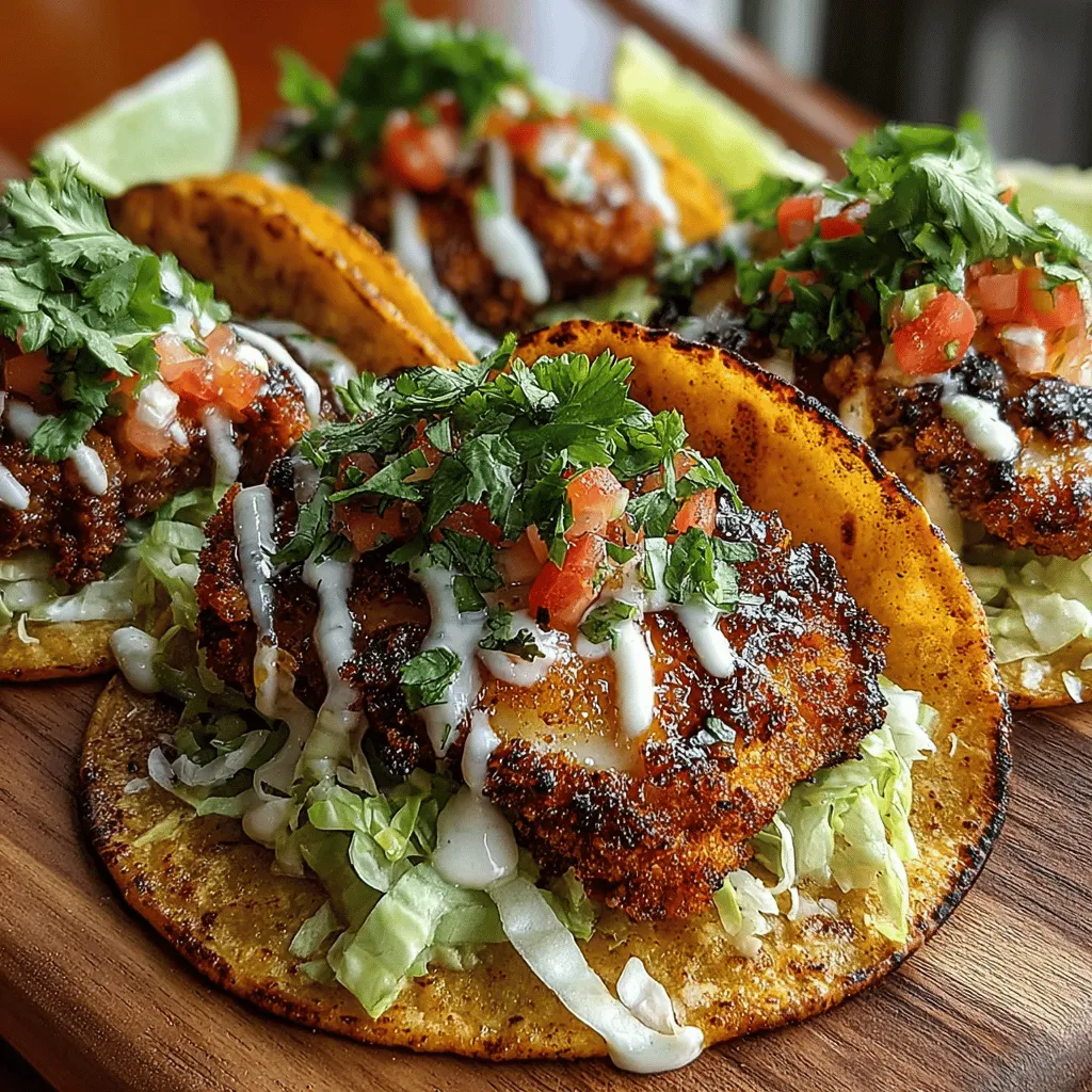 Crispy Chicken Tacos with Avocado Lime Sauce: A Culinary Delight