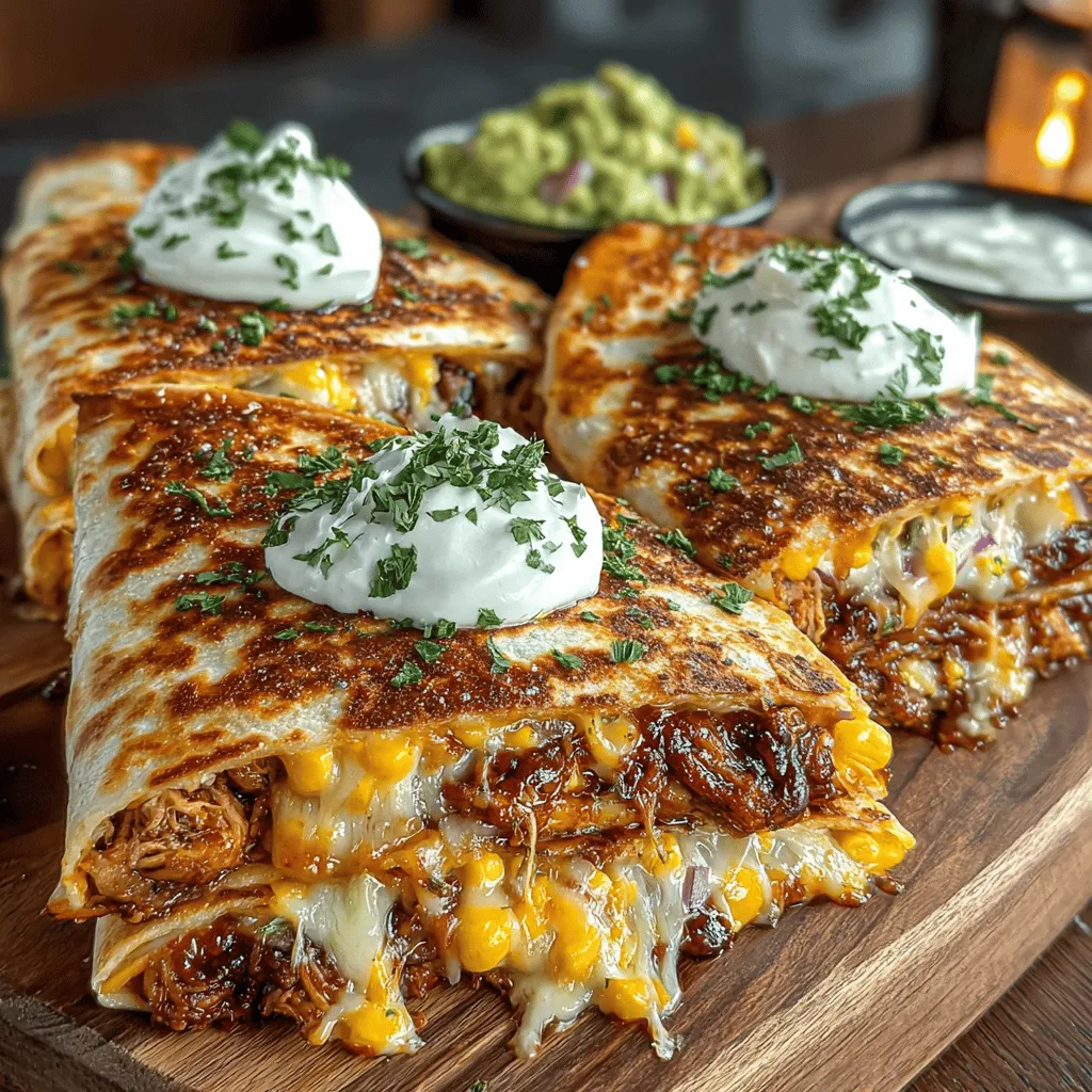When it comes to comfort food, few dishes can compete with the irresistible allure of quesadillas. The combination of crispy tortillas, gooey melted cheese, and flavorful fillings makes them a beloved choice for meals and snacks alike. Among the myriad of quesadilla options, Firecracker BBQ Chicken Quesadillas stand out as a bold and exciting variation, bringing a smoky sweetness and a kick of heat to the table. This dish is not only delicious but also incredibly easy to prepare, making it a fantastic choice for busy individuals and families looking to whip up a satisfying meal in no time.
