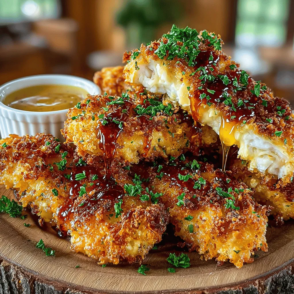 Homemade chicken tenders have an undeniable charm that resonates with both children and adults alike. The appeal lies not only in their golden, crunchy exterior but also in the juicy, tender chicken within. When prepared correctly, these tenders offer a perfect balance of texture and flavor, making them an irresistible option for family dinners, game day gatherings, or a casual snack at home. This delightful recipe for Crunchy Golden Chicken Tenders paired with a Sweet Honey Mustard Dip elevates the classic chicken tender to new heights, ensuring that every bite is a delicious experience.