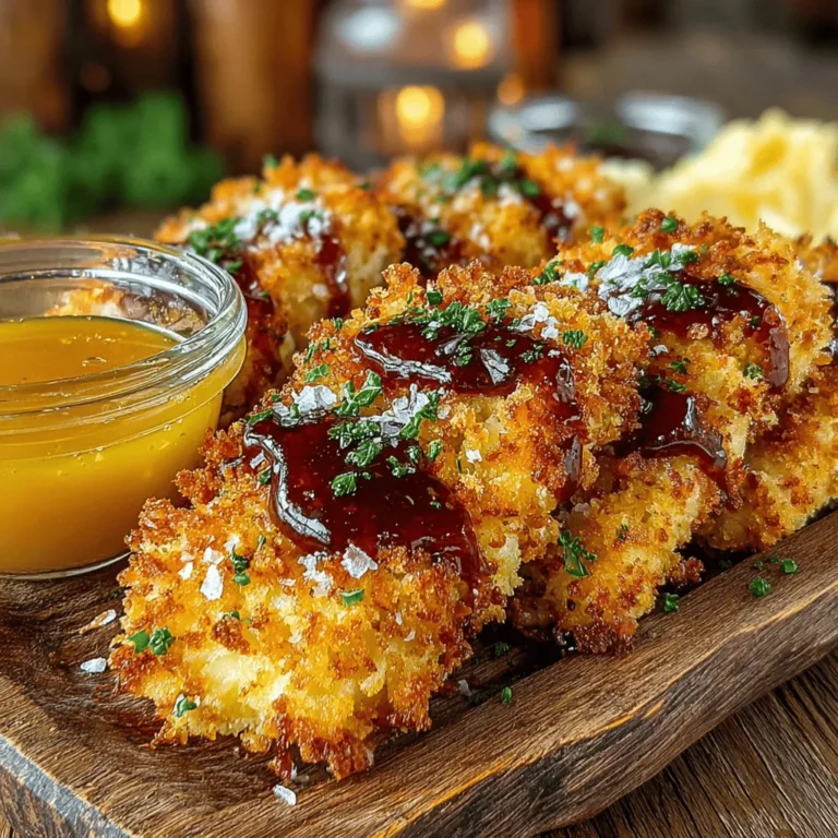 Homemade chicken tenders have an undeniable charm that resonates with both children and adults alike. The appeal lies not only in their golden, crunchy exterior but also in the juicy, tender chicken within. When prepared correctly, these tenders offer a perfect balance of texture and flavor, making them an irresistible option for family dinners, game day gatherings, or a casual snack at home. This delightful recipe for Crunchy Golden Chicken Tenders paired with a Sweet Honey Mustard Dip elevates the classic chicken tender to new heights, ensuring that every bite is a delicious experience.