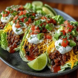 Taco Time Lettuce Delight: Assembling and Serving a Flavorful Feast