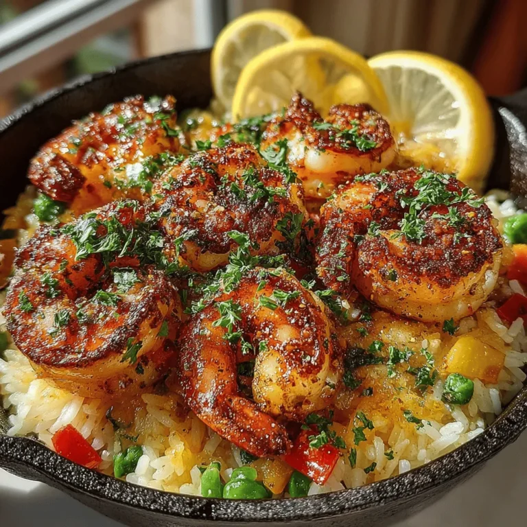 Garlic Butter Shrimp & Savory Rice Delight is more than just a meal—it's a culinary experience that brings together the ocean's bounty and the comforting embrace of home-cooked rice. This dish captivates the taste buds with its rich flavor profile, showcasing the deliciously tender shrimp enhanced by a luscious garlic butter sauce. The addition of savory rice, infused with aromatic vegetables and a hint of soy sauce, elevates this dish to a satisfying one-pot wonder that’s perfect for any occasion, especially busy weeknights.