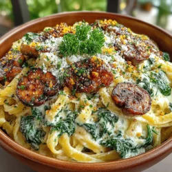 Creamy Spinach and Mushroom Pasta Delight